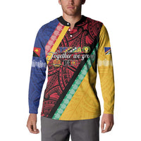 Love Torba PNG Day Button Sweatshirt Together We Grow - Polynesian Pride