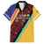 Love Torba PNG Day Family Matching Off Shoulder Short Dress and Hawaiian Shirt Together We Grow - Polynesian Pride