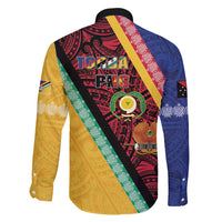 Love Torba PNG Day Family Matching Summer Maxi Dress and Hawaiian Shirt Together We Grow - Polynesian Pride