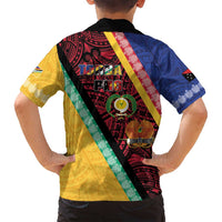 Love Torba PNG Day Family Matching Tank Maxi Dress and Hawaiian Shirt Together We Grow - Polynesian Pride