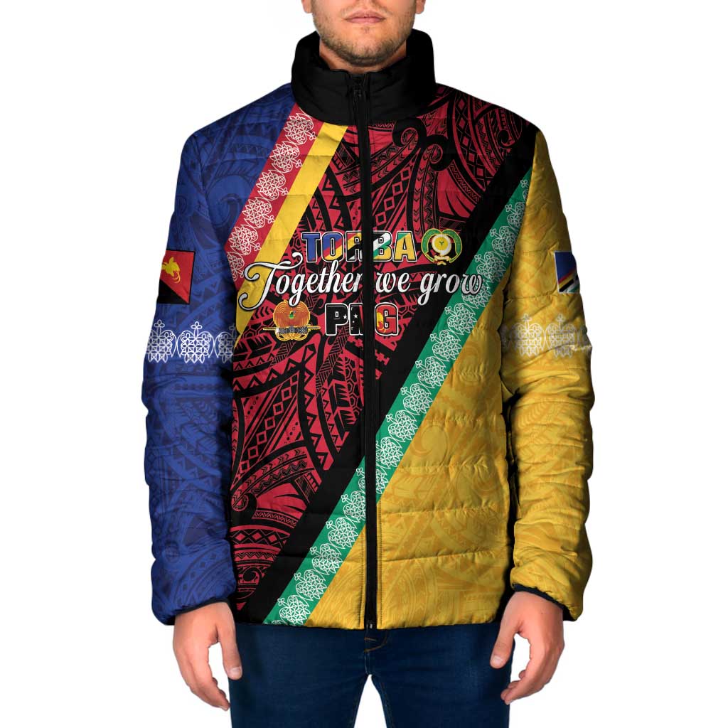 Love Torba PNG Day Padded Jacket Together We Grow - Polynesian Pride