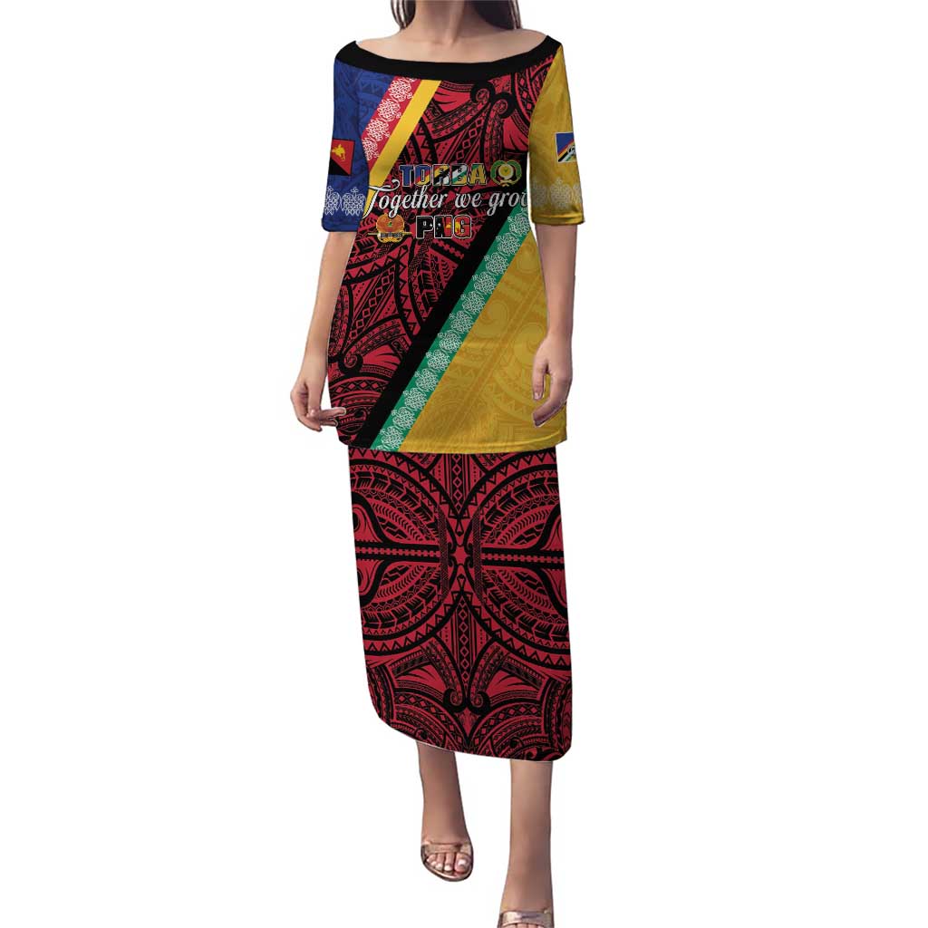 Love Torba PNG Day Puletasi Together We Grow - Polynesian Pride