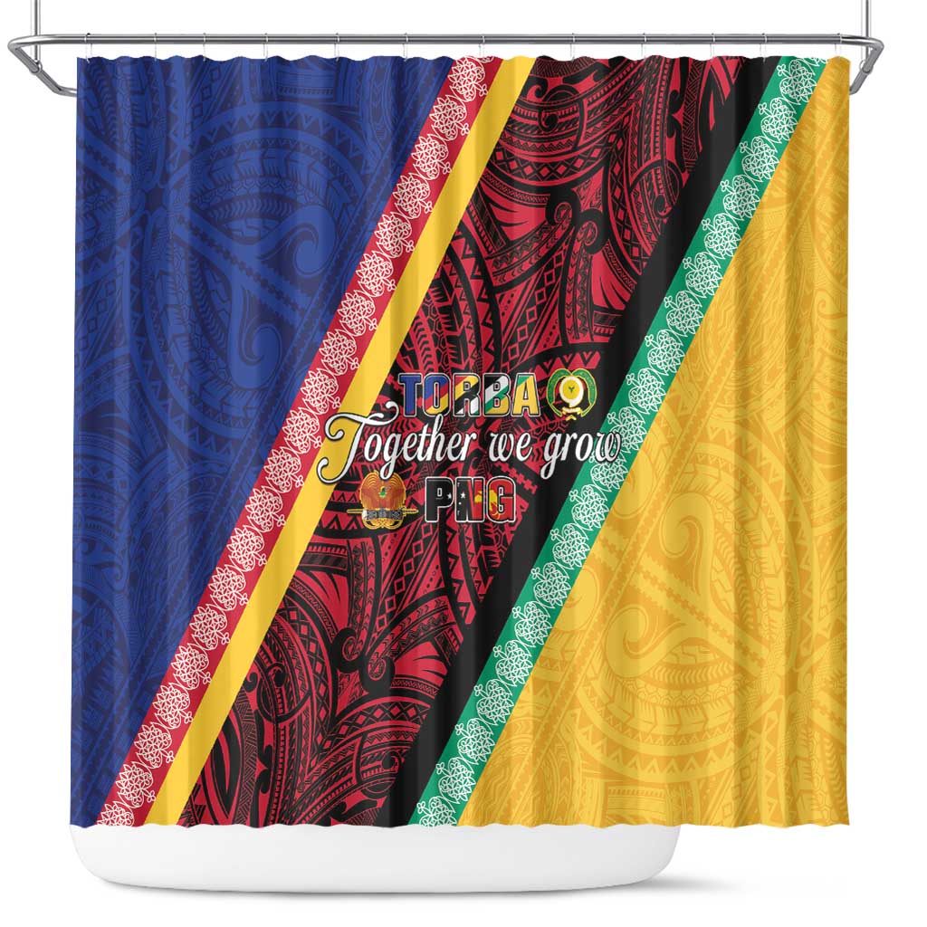 Love Torba PNG Day Shower Curtain Together We Grow - Polynesian Pride