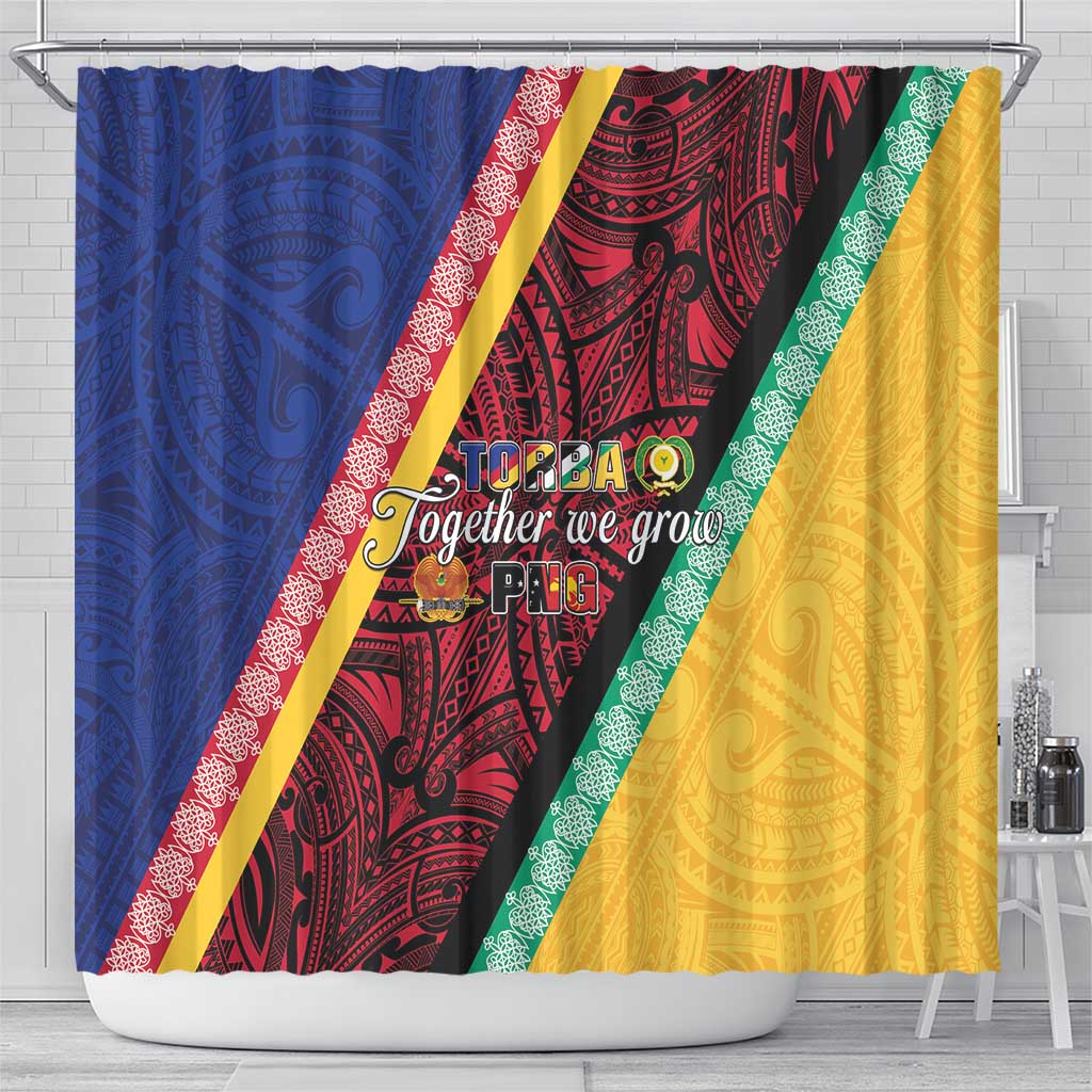 Love Torba PNG Day Shower Curtain Together We Grow - Polynesian Pride