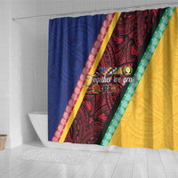 Love Torba PNG Day Shower Curtain Together We Grow - Polynesian Pride