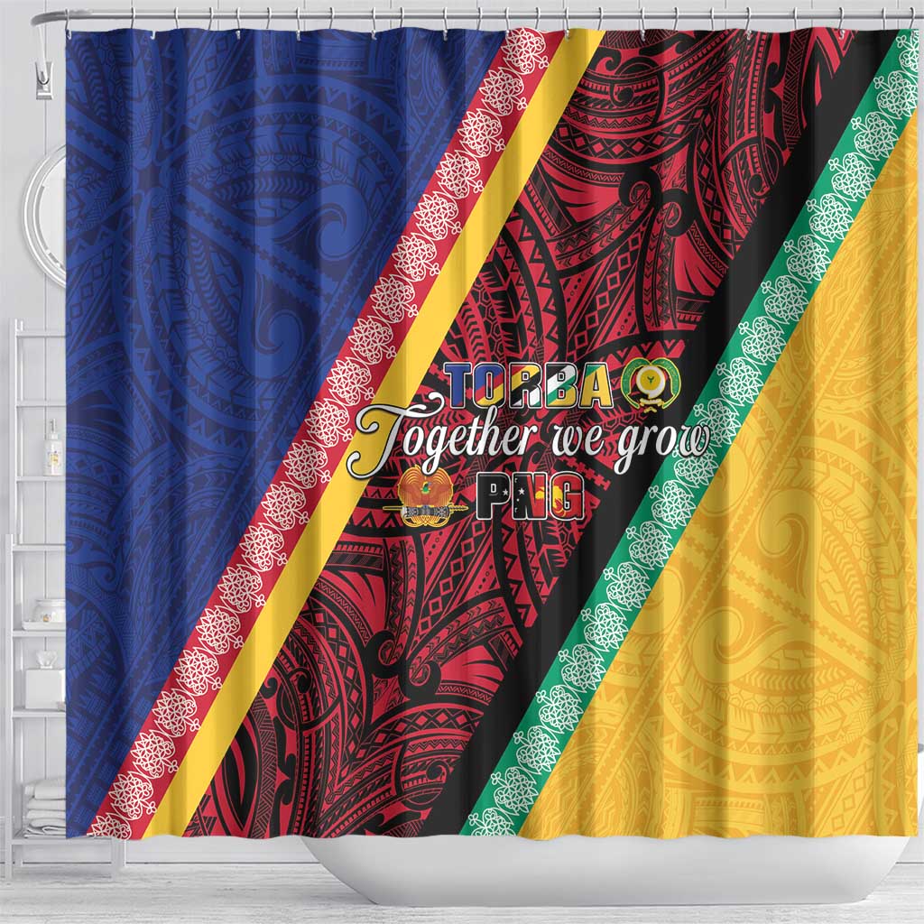 Love Torba PNG Day Shower Curtain Together We Grow - Polynesian Pride