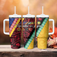 Love Torba PNG Day Tumbler With Handle Together We Grow - Polynesian Pride