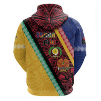 Love Torba PNG Day Zip Hoodie Together We Grow - Polynesian Pride