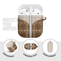 Beige Hawaii Paniolo Quilt Motif AirPods Case