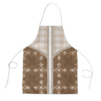 Beige Hawaii Paniolo Quilt Motif Apron