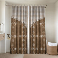 Beige Hawaii Paniolo Quilt Motif Bathroom Set