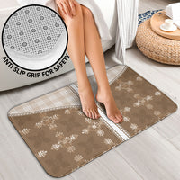 Beige Hawaii Paniolo Quilt Motif Bathroom Set