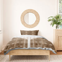 Beige Hawaii Paniolo Quilt Motif Bedding Set