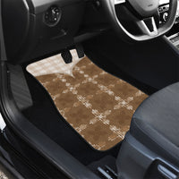 Beige Hawaii Paniolo Quilt Motif Car Mats