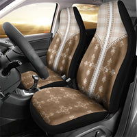 Beige Hawaii Paniolo Quilt Motif Car Seat Cover