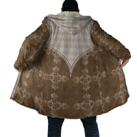 Beige Hawaii Paniolo Quilt Motif Cloak