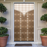 Beige Hawaii Paniolo Quilt Motif Door Cover
