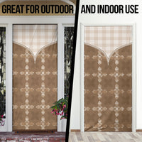 Beige Hawaii Paniolo Quilt Motif Door Cover