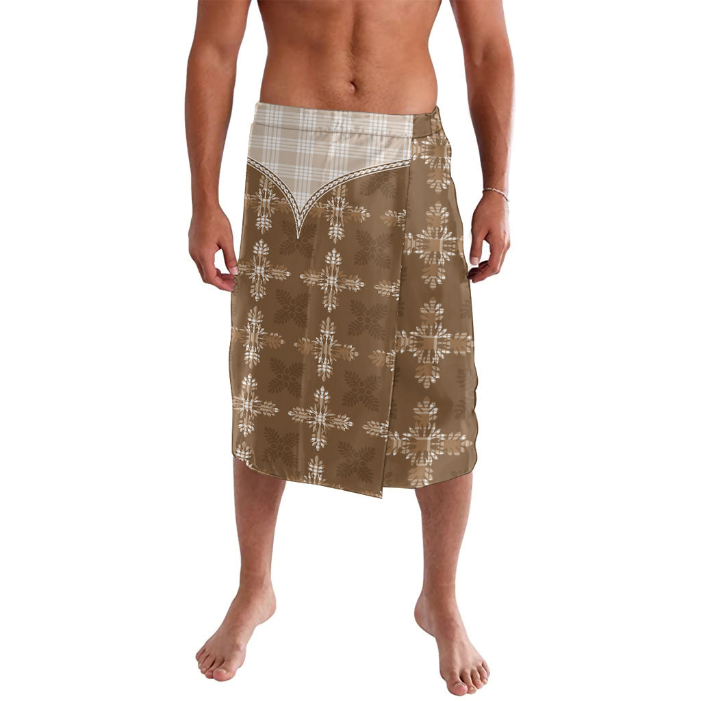Beige Hawaii Paniolo Quilt Motif Lavalava