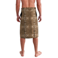 Beige Hawaii Paniolo Quilt Motif Lavalava