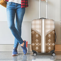 Beige Hawaii Paniolo Quilt Motif Luggage Cover