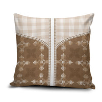 Beige Hawaii Paniolo Quilt Motif Pillow Cover