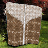 Beige Hawaii Paniolo Quilt Motif Quilt