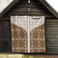 Beige Hawaii Paniolo Quilt Motif Quilt