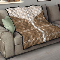 Beige Hawaii Paniolo Quilt Motif Quilt