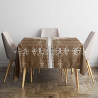 Beige Hawaii Paniolo Quilt Motif Tablecloth