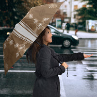 Beige Hawaii Paniolo Quilt Motif Umbrella