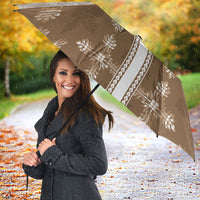 Beige Hawaii Paniolo Quilt Motif Umbrella