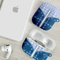 Blue Hawaii Paniolo Quilt Motif AirPods Case