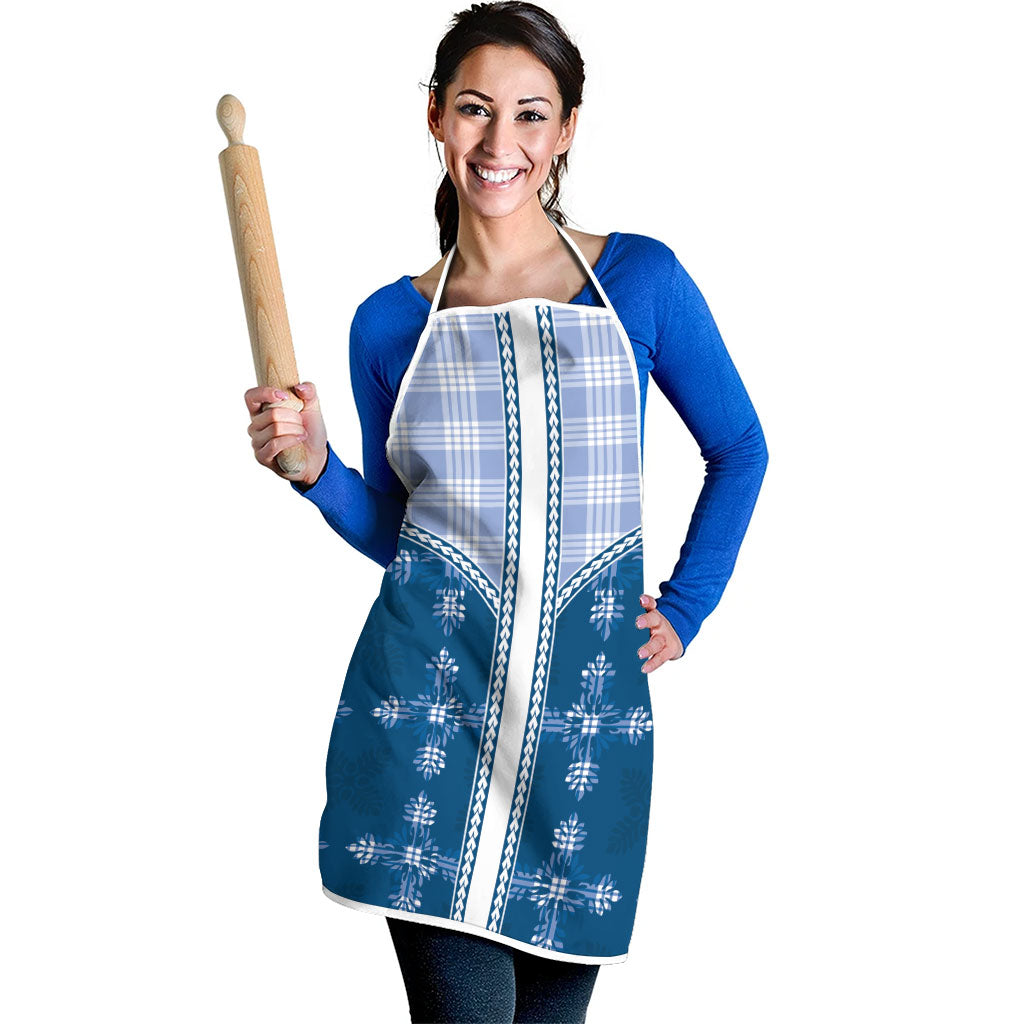 Blue Hawaii Paniolo Quilt Motif Apron