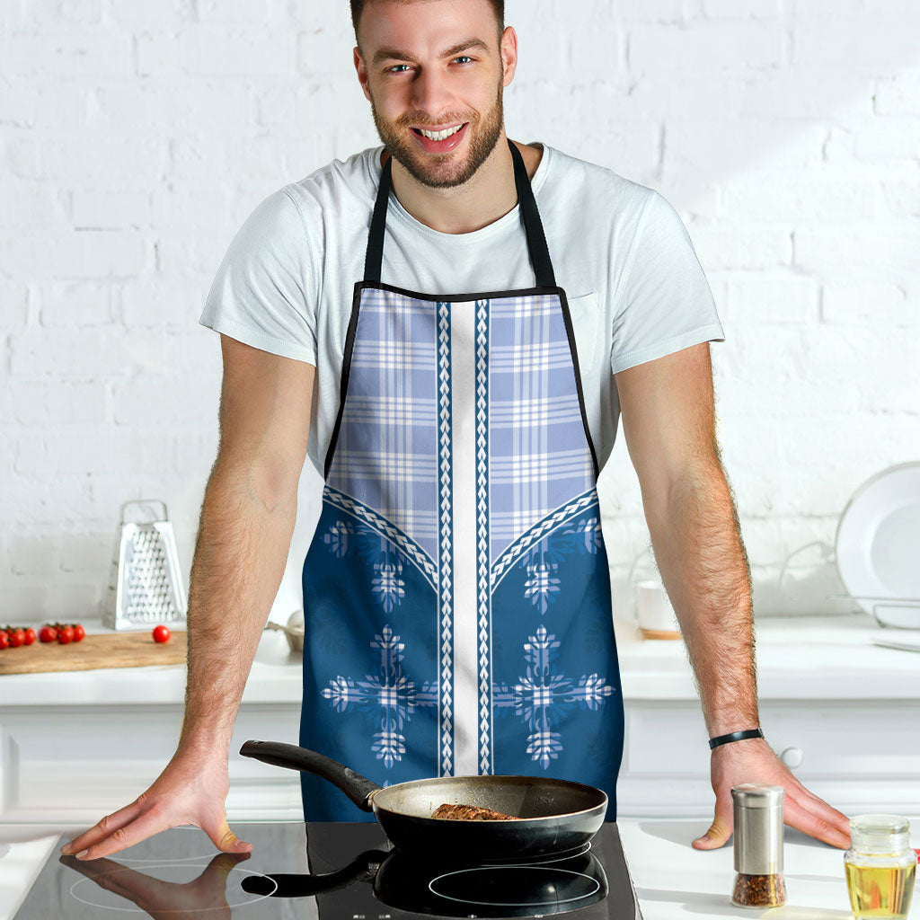 Blue Hawaii Paniolo Quilt Motif Apron
