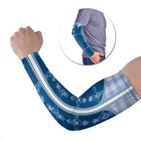 Blue Hawaii Paniolo Quilt Motif Arm Sleeves