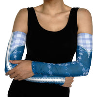 Blue Hawaii Paniolo Quilt Motif Arm Sleeves
