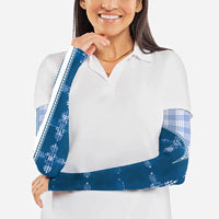 Blue Hawaii Paniolo Quilt Motif Arm Sleeves