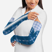Blue Hawaii Paniolo Quilt Motif Arm Sleeves