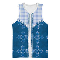 Blue Hawaii Paniolo Quilt Motif Basketball Jersey