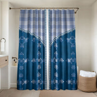 Blue Hawaii Paniolo Quilt Motif Bathroom Set