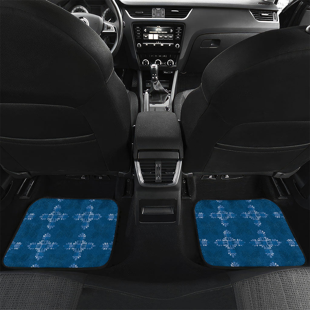 Blue Hawaii Paniolo Quilt Motif Car Mats