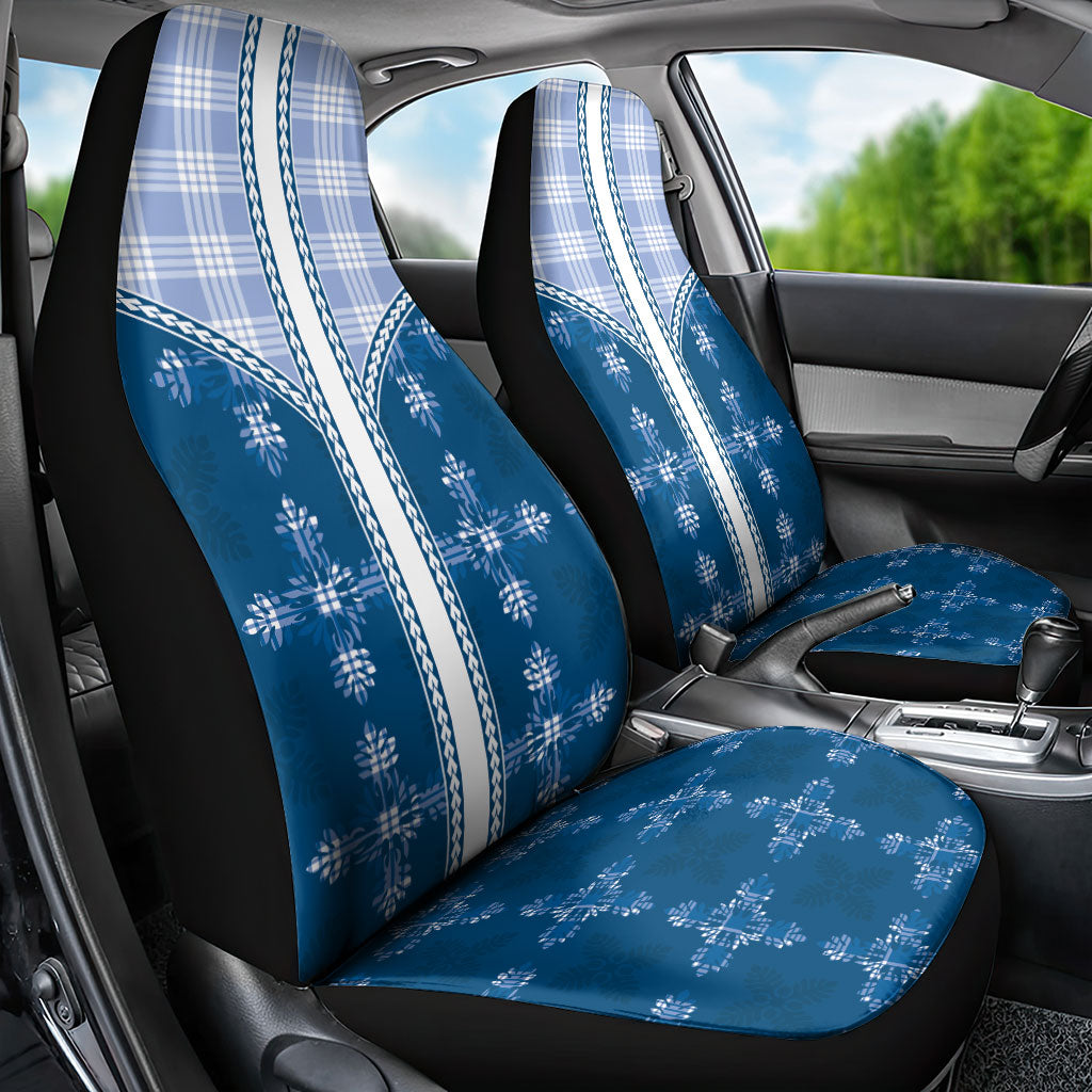 Blue Hawaii Paniolo Quilt Motif Car Seat Cover