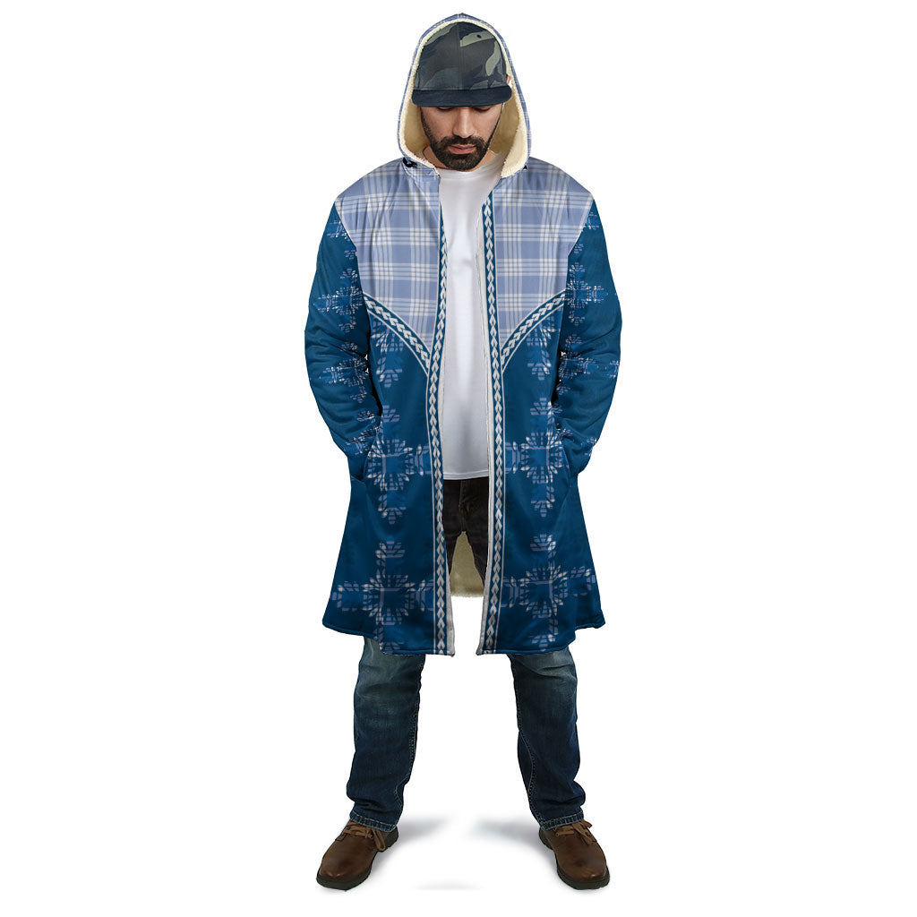Blue Hawaii Paniolo Quilt Motif Cloak