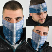 Blue Hawaii Paniolo Quilt Motif Neck Gaiter