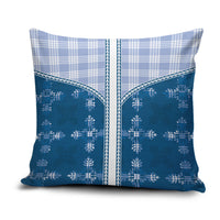Blue Hawaii Paniolo Quilt Motif Pillow Cover