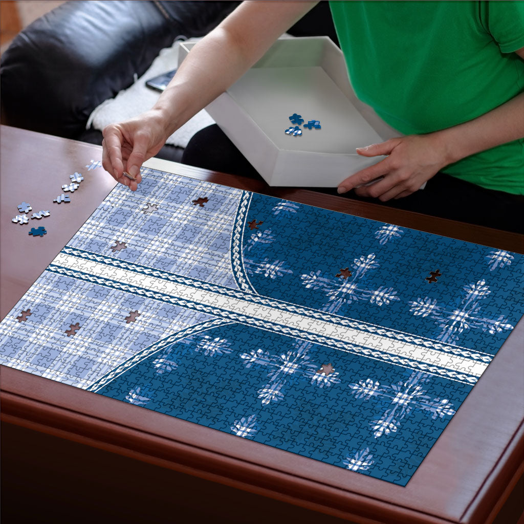 Blue Hawaii Paniolo Quilt Motif Puzzle