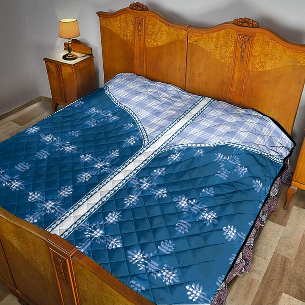 Blue Hawaii Paniolo Quilt Motif Quilt