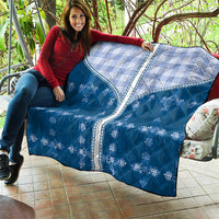 Blue Hawaii Paniolo Quilt Motif Quilt
