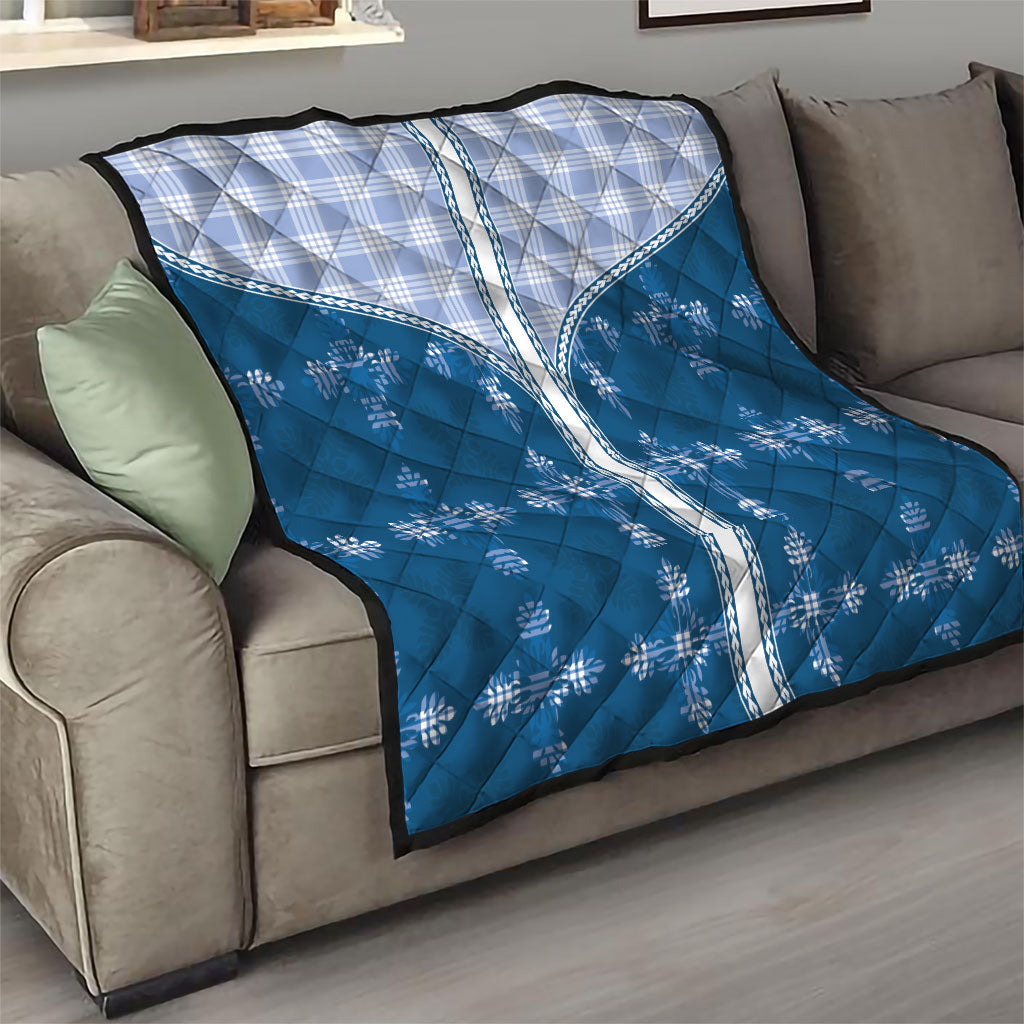 Blue Hawaii Paniolo Quilt Motif Quilt